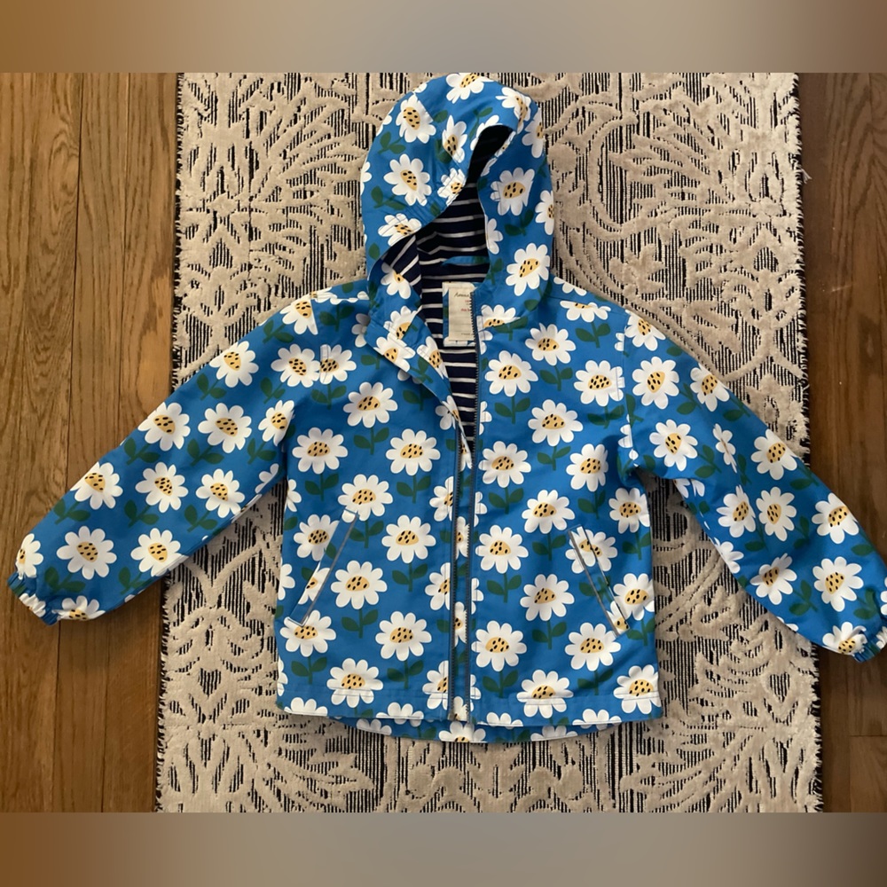 Hanna Andersson flower rain coat